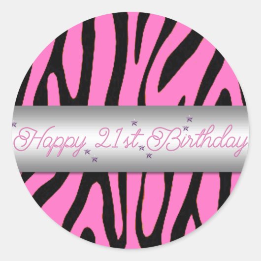 第21ステッカー ラウンドシール (正面)