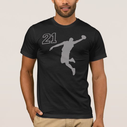 第21バスケットボール選手 Tシャツ (正面)