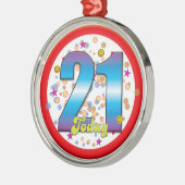 第21今日誕生日v2 メタルオーナメント (左)