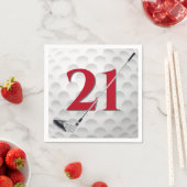 第21回バースデーゴルフクラブ スタンダードカクテルナプキン (インサイチュ)