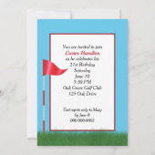 第21回バースデーゴルフテーマパーティー 招待状 (裏面)