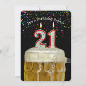 第21回バースデービールパーティー 招待状 (正面)