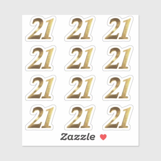 第21回フェイク金ゴールド21周年 シール (シート)