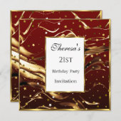 第21回ブルゴーニュ金ゴールドスターズバースデーパーティー 招待状 (正面/裏面)