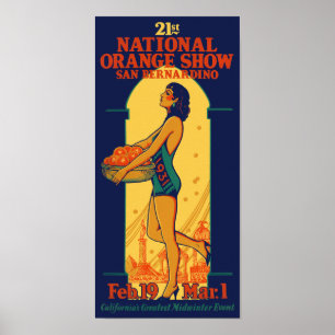 第21回全国オレンジショーヴィンテージポスター1931 ポスター