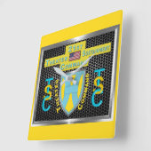 第21回強大な演劇維持軍 スクエア壁時計 (傾斜)