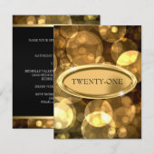第21回特殊イベントブラッエレガントク&金ゴールドバブル 招待状 (正面/裏面)