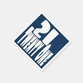 第21回第21回誕生日 スタンダードカクテルナプキン (角)