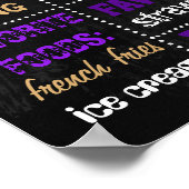 第21回紙吹雪パーティーのチャックボード看板 ポスター (角)