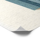 第21回誕生日アーモンドの花ブルークリームポスター ポスター (角)