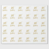 第21回誕生日包装紙 ラッピングペーパー (フラット)