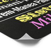 第21回16回バースデーパーティーのシャルボードサインポスター ポスター (角)