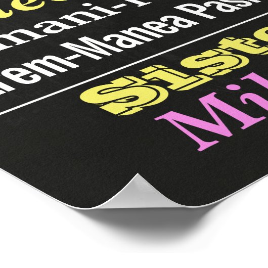 第21回16回バースデーパーティーのシャルボードサインポスター ポスター (角)