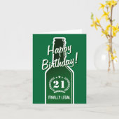 第21法的息子|ビールのためのバースデー・カード最終的に カード (黄色い花)