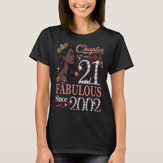 第21章2002年から21歳の誕生日の女王 Tシャツ (正面)