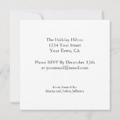 第21誕生会のヒョウのファンキーな花型女性歌手の紫色 招待状 (裏面)