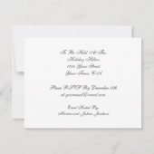 第21誕生日のパーティの招待状を飾って下さい 招待状 (裏面)