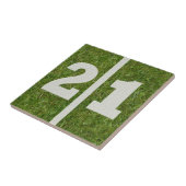 第21誕生日のフットボールのカスタマイズ可能なタイル タイル (側面)