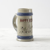 第21誕生日のマグ ビールジョッキ (正面左)