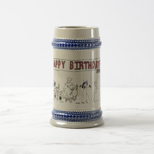 第21誕生日のマグ ビールジョッキ (中央)