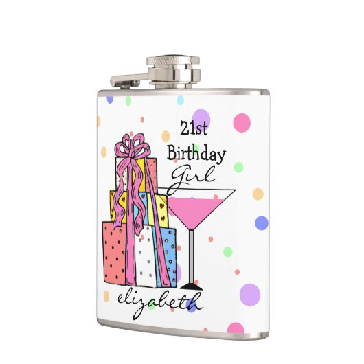 第21誕生日の女の子 フラスク (左)