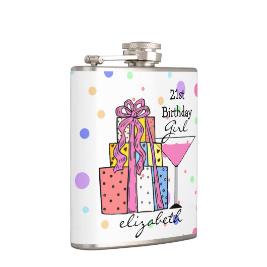 第21誕生日の女の子 フラスク (右)