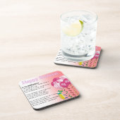 第21誕生日の孫娘の詩 コースター (右側)