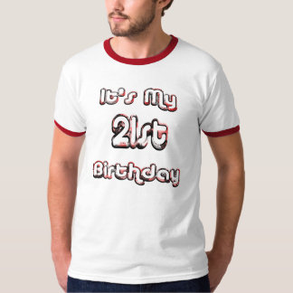 第21誕生日の飲むワイシャツ Tシャツ
