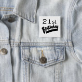 第21誕生日の黒 缶バッジ (インサイチュ)