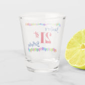 第21誕生日は個人化なります ショットグラス (裏面)