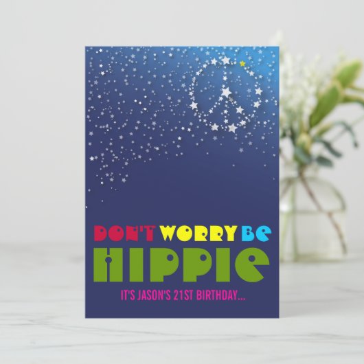 第21誕生日は平和パーティの招待状を冷やします 招待状 (スタンド正面)