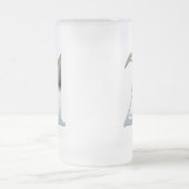 第21誕生日プレゼントのための21曇らされたガラスのマグ フロストグラスビールジョッキ (中央)