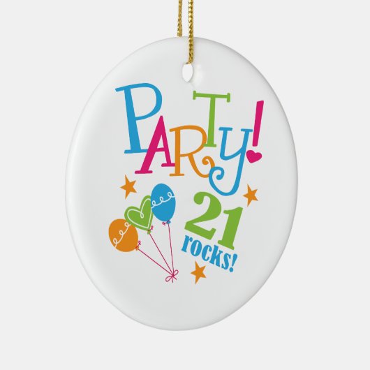第21誕生日プレゼントのアイディア セラミックオーナメント (右)