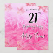 第21誕生日招待状 招待状 (正面/裏面)