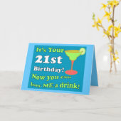 第21誕生日 カード (黄色い花)