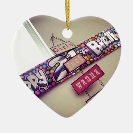 第21誕生日 セラミックオーナメント (正面)