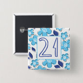 第21誕生日 缶バッジ (正面&裏面)