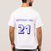 第21誕生日! Tシャツ (裏面)