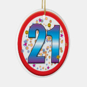 第21誕生日v2 セラミックオーナメント (右)