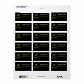 第21金箔誕生日住所 シール (フルシート)