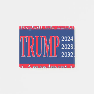 第22条改正を廃止！トランプ2024 2028 2032 ポストイット
