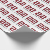 第22誕生日包装紙 ラッピングペーパー (角)