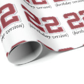 第22誕生日包装紙 ラッピングペーパー (ロールコーナー)