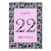 第22誕生日紫デイジー (正面)