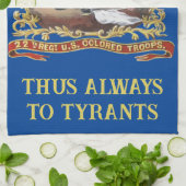 第22連隊USCTティータオル キッチンタオル (折り畳み)