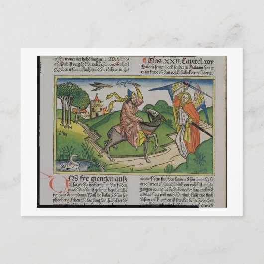 第22 「Nからの20-35 Balaamの話すろば、 ポストカード (正面)