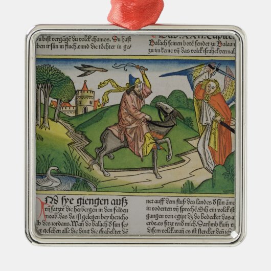 第22 「Nからの20-35 Balaamの話すろば、 メタルオーナメント (正面)