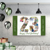 第23回誕生日パーティー第23回写真コラージュのバナー 横断幕