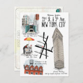 第23回・第5回AVEニューヨークシティハガキの情景 ポストカード (正面/裏面)