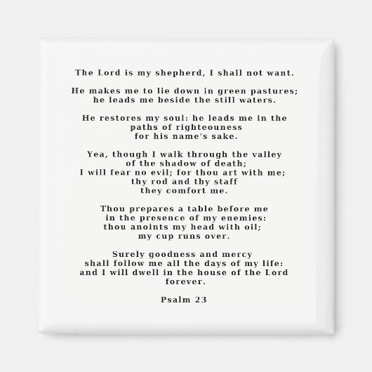 第23期詩篇 マグネット (正面)